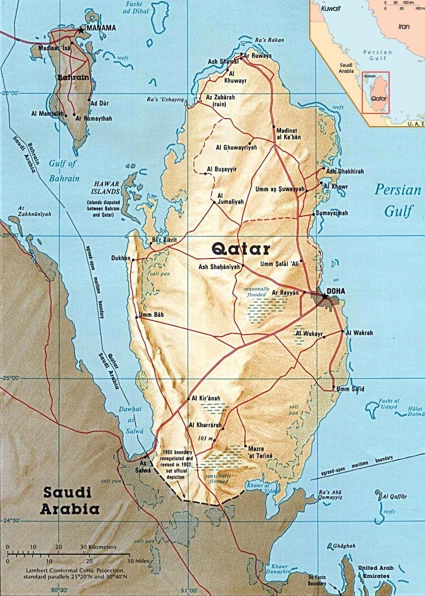 Kaart katar saared 