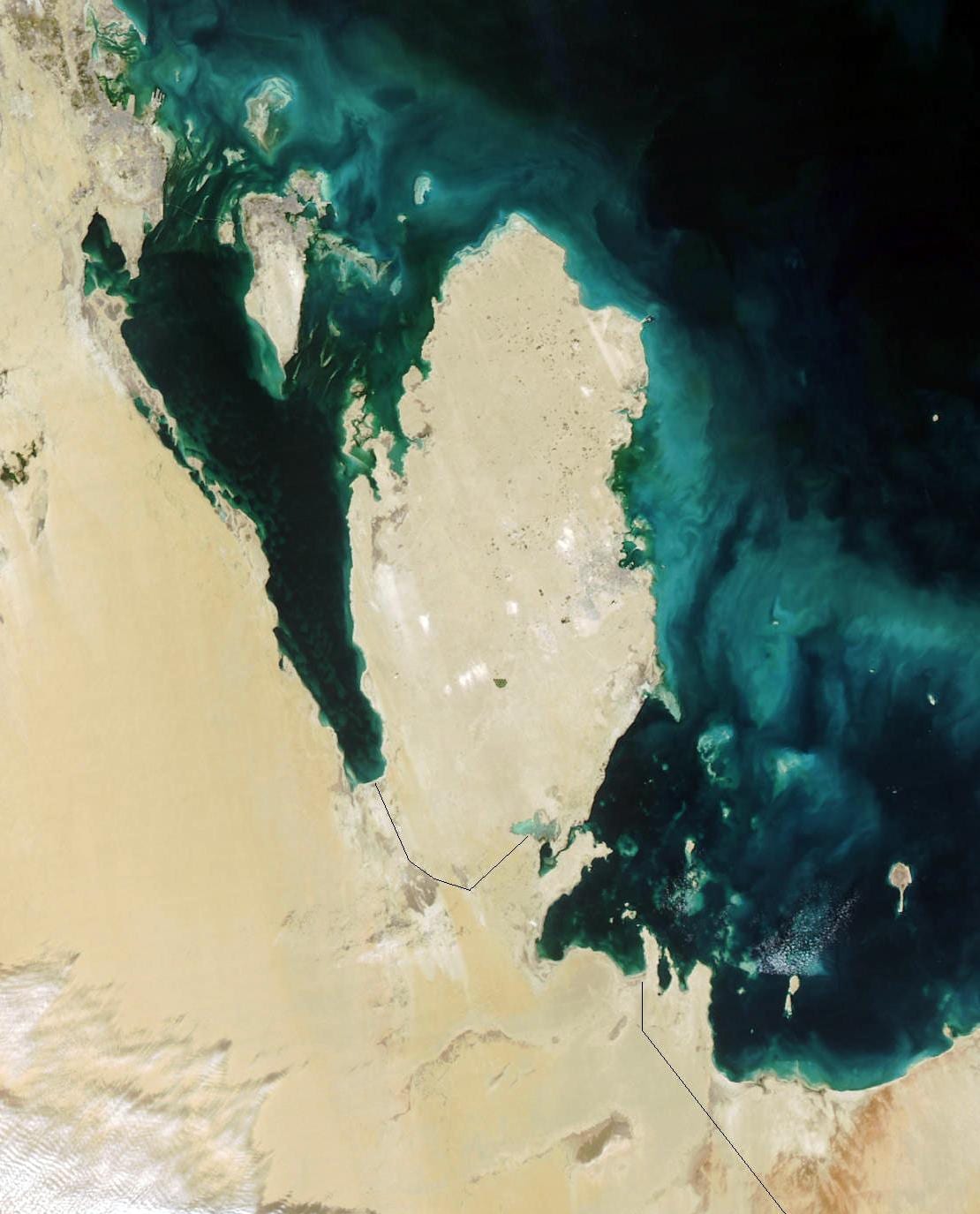 Kaart, satelliit-katar 