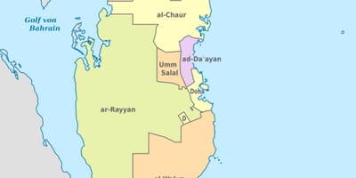 Kaart katar vector