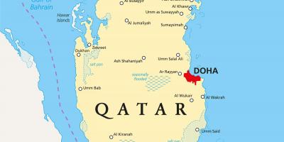Katar kaart linnad